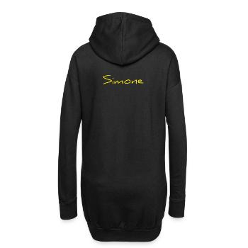 Simone - Hoodie-Kleid - Schwarz - Hinten