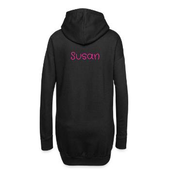 Susan - Sweat-shirt à capuche long Femme - noir - Dos