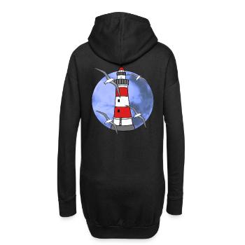 Phare du nord de l’Allemagne Nautique Maritim Seagull - Sweat-shirt à capuche long Femme - noir - Dos