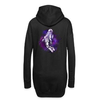 Cosmonaute Univers cosmonaute - Sweat-shirt à capuche long Femme - noir - Dos