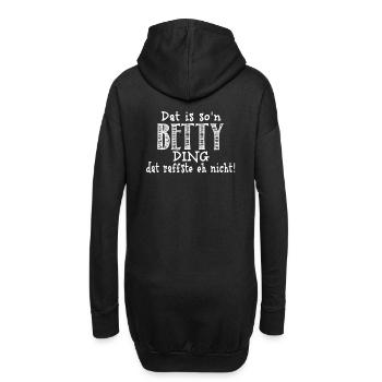 Betty - Hoodie-Kleid - Schwarz - Hinten