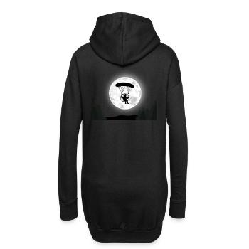 Paramoteur paramoteur Parachute de sports aériens - Sweat-shirt à capuche long Femme - noir - Dos
