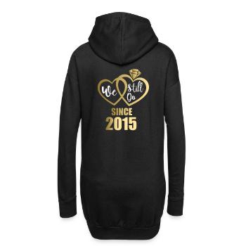 2015 Married couples 6th wedding anniversary - Hoodie Dress - black - Back