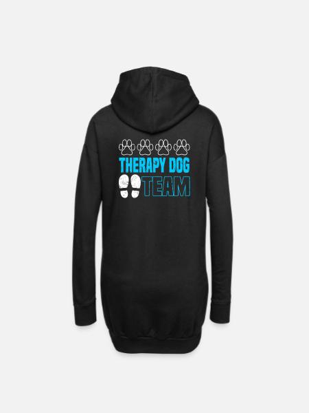 Therapy Dog Team - Therapiehund Hundetherapie - Hoodie-Kleid - Schwarz