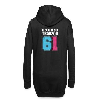 Bize Her Yer Trabzon - Trabzon 61 Türkiye - Hoodie-Kleid - Schwarz - Hinten