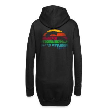 Fallschirm Skydive Fallschirmspringer Geschenk - Hoodie-Kleid - Schwarz - Hinten
