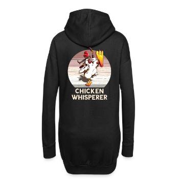 Hühner Flüsterer I Chuchoteur de poulet - Sweat-shirt à capuche long Femme - noir - Dos