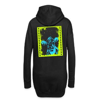 2reborn Blue Cow Kuh Cowanimal Moviestar 002 - Hoodie-Kleid - Schwarz - Hinten