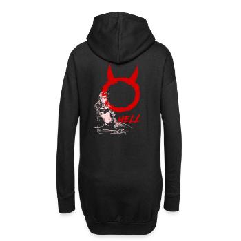2reborn Hell Girl sexy devil demon bikini pinup 2 - Hoodie-Kleid - Schwarz - Hinten