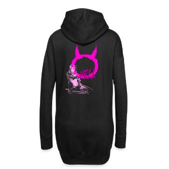 2reborn Hell Girl devil demon bikini pinup 1 - Hoodie-Kleid - Schwarz - Hinten