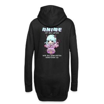 Anime est comme Latin I Creepy Cute Witch - Sweat-shirt à capuche long Femme - noir - Dos