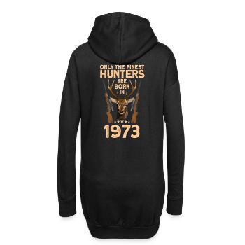 Jäger 49. Geburtstag Hirsch Jagen Geschenk - Hoodie-Kleid - Schwarz - Hinten