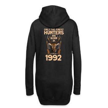 Jäger 30. Geburtstag Hirsch Jagen Geschenk - Hoodie-Kleid - Schwarz - Hinten