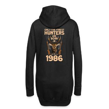 Jäger 36. Geburtstag Hirsch Jagen Geschenk - Hoodie-Kleid - Schwarz - Hinten