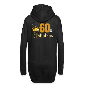 60 and Fabulous - 1962 Königin 60. Geburtstag - Hoodie-Kleid - Schwarz - Hinten