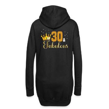 30 and Fabulous - 1992 Queen 30th birthday - Hoodie Dress - black - Back