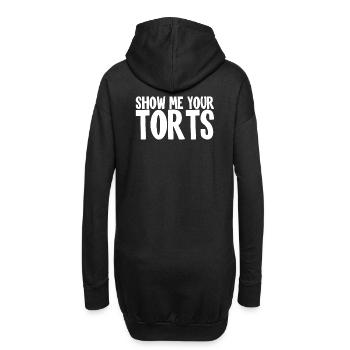 Montrez-moi vos torts I Avocat Drôle - Sweat-shirt à capuche long Femme - noir - Dos