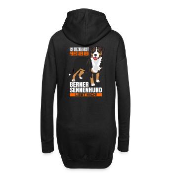 Berner Sennenhund Geschenkideen - Hoodie-Kleid - Schwarz - Hinten