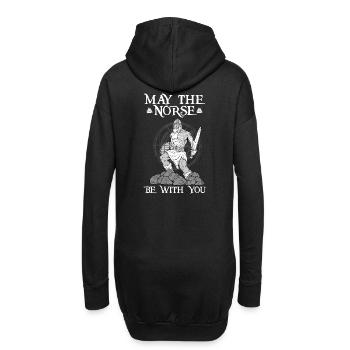 Que les Scandinaves soient avec vous Odin Viking - Sweat-shirt à capuche long Femme - noir - Dos