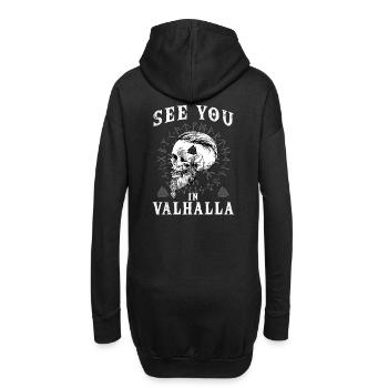 Rendez-vous à Valhalla Viking Warrior - Sweat-shirt à capuche long Femme - noir - Dos