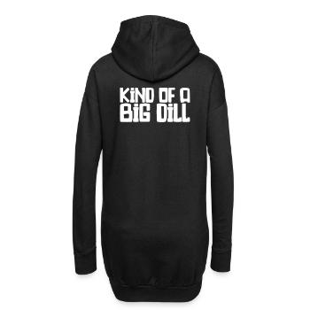Enfant d’un grand jardin d’aneth drôle - Sweat-shirt à capuche long Femme - noir - Dos