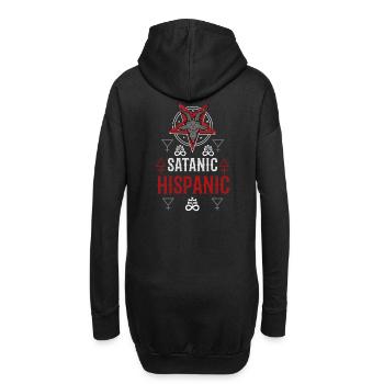 Satanic Hispanic Baphomet Occult - Hoodie-Kleid - Schwarz - Hinten
