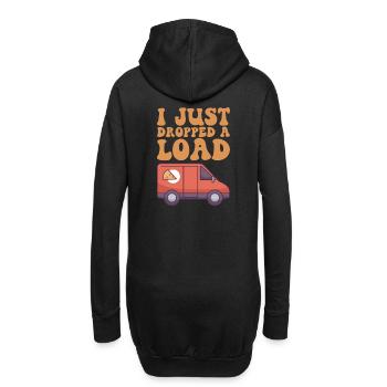 I Just Dropped A Load Postbote Post lustig - Hoodie-Kleid - Schwarz - Hinten