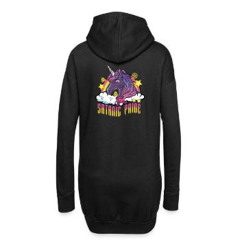 Satanic Pride I Creepy Cute Unicorn - Sweat-shirt à capuche long Femme - noir - Dos
