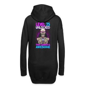 jeu de joueur 25e anniversaire jeux vidéo de jeu - Sweat-shirt à capuche long Femme - noir - Dos