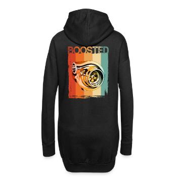 Turbocompresseur Boosté Auto Tuning Car Mechanic - Sweat-shirt à capuche long Femme - noir - Dos