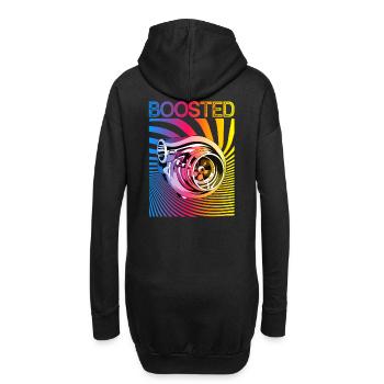 Turbocharger Boosted Auto Tuning Car Mechanic - Hoodie Dress - black - Back
