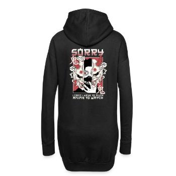 Désolé, je ne peux pas avoir trop d’anime à regarder - Sweat-shirt à capuche long Femme - noir - Dos
