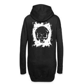 2reborn Skull Head Totenkopf Horror Angst Tot - Hoodie-Kleid - Schwarz - Hinten