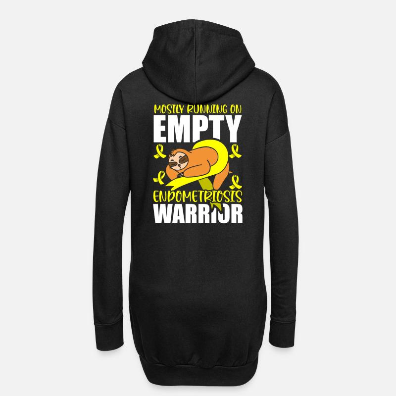 Endometriose - Hoodie-Kleid - Schwarz