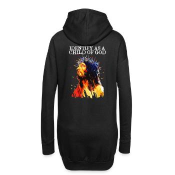 Identify As A Child Of God I Jesus Bibel Vers - Hoodie-Kleid - Schwarz - Hinten