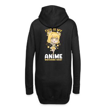 This Is My Anime Watching Shirt I Kawaii Girl - Hoodie-Kleid - Schwarz - Hinten