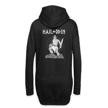 Je vous salue Odin I Ragnarok Viking Valhalla - Sweat-shirt à capuche long Femme - noir - Dos