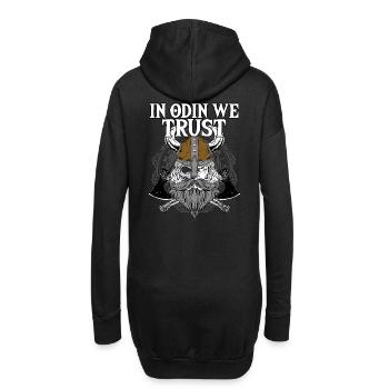 À Odin, nous faisons confiance à I Valhalla Viking - Sweat-shirt à capuche long Femme - noir - Dos