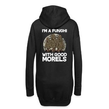 I'm a Funghi with good Morels I Schwammerlsucher - Hoodie-Kleid - Schwarz - Hinten