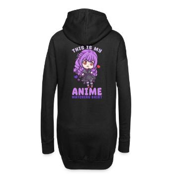 This Is My Anime Watching Shirt I Kawaii Otaku - Hoodie-Kleid - Schwarz - Hinten