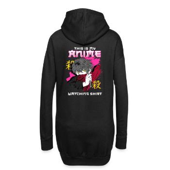 This Is My Anime Watching Shirt I Kawaii Otaku - Hoodie-Kleid - Schwarz - Hinten