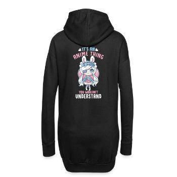 It's An Anime Thing You Wouldn't Understand - Hoodie-Kleid - Schwarz - Hinten