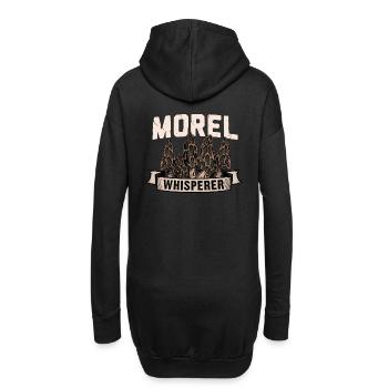 Morel Whisperer I Funny Mycologist Mushroom - Hoodie-Kleid - Schwarz - Hinten