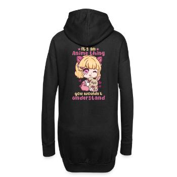 It's An Anime Thing You Wouldn't Understand - Hoodie-Kleid - Schwarz - Hinten