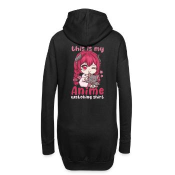 This Is My Anime Watching Shirt I Kawaii Otaku - Hoodie-Kleid - Schwarz - Hinten