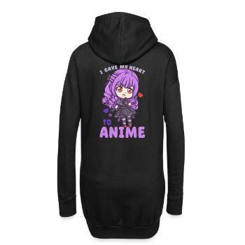 I Gave My Heart To Anime I Manga Kawaii Otaku - Hoodie-Kleid - Schwarz - Hinten