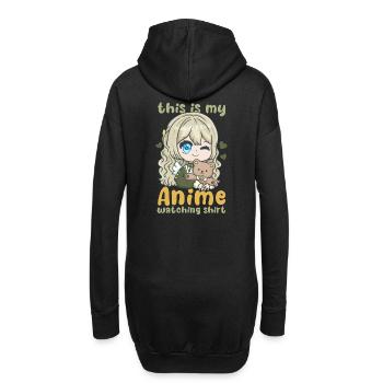 This Is My Anime Watching Shirt I Kawaii Otaku - Hoodie-Kleid - Schwarz - Hinten
