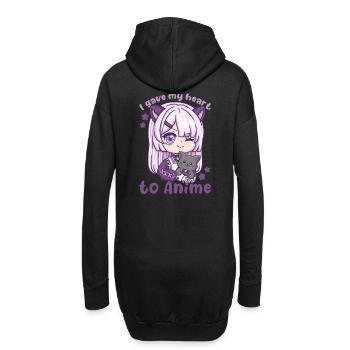 I Gave My Heart To Anime I Manga Kawaii Otaku - Hoodie-Kleid - Schwarz - Hinten