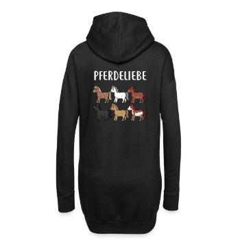 HORSESPACKPFERDELIEBE - Hoodie-Kleid - Schwarz - Hinten