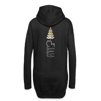 front 77391606848703095 - Hoodie-Kleid - Schwarz - Hinten